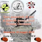 3° memorial Ferdinando Polimeni - Giovani Cacciatori - Club Piccoli Calibr 3° memorial Ferdinando Polimeni - Giovani Cacciatori - Club Piccoli Calibri